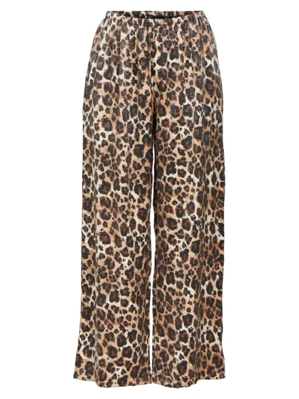 Object Pants<Jenny Wide Leg Trousers (Leopard)