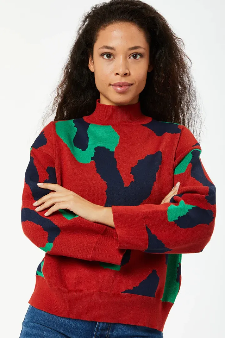 jeremy_jumper_red_0.webp Zibi Jumpers & Cardigans<Jeremy Jumper (Red)