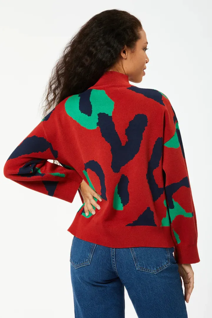 jeremy_jumper_red_2.webp Zibi Jumpers & Cardigans<Jeremy Jumper (Red)