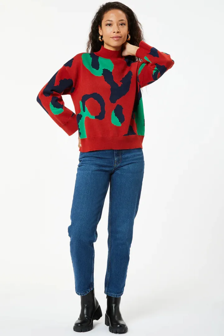 jeremy_jumper_red_3.webp Zibi Jumpers & Cardigans<Jeremy Jumper (Red)
