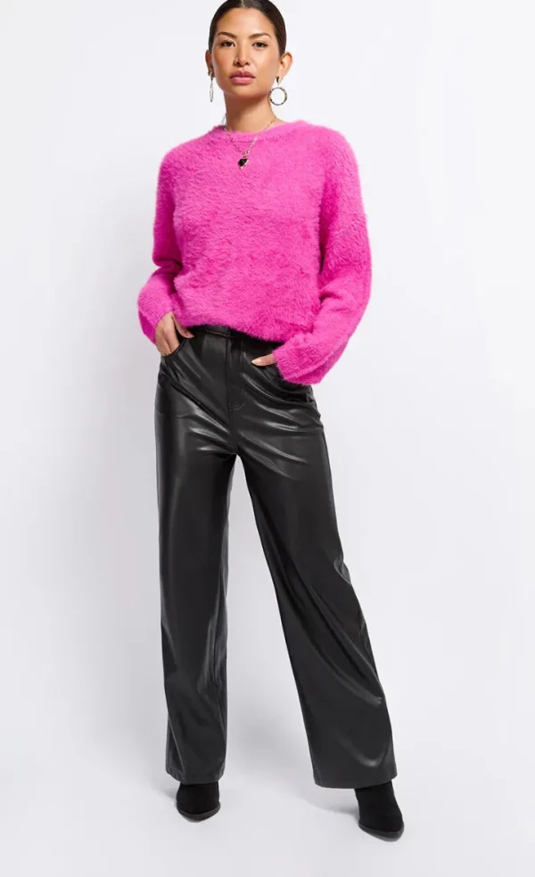 Little Mistress Jumpers & Cardigans<Jessica Knit Jumper (Fuchsia Pink)