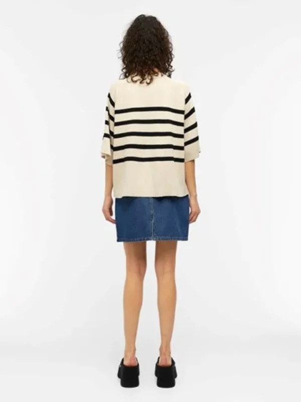 Object Jumpers & Cardigans<JESTER 2/4 KNIT (SANDSHELL/BLACK)
