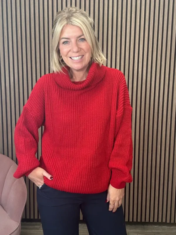 Glamorous Jumpers & Cardigans<Johanna Roll Neck Jumper (Scarlett)