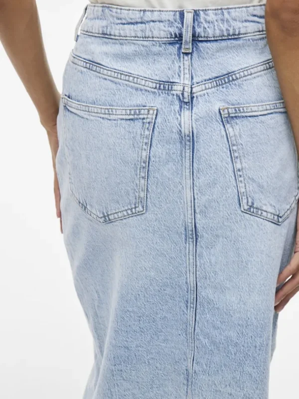 Vila Skirts<Julia Midi Denim Skirt (Light Blue)