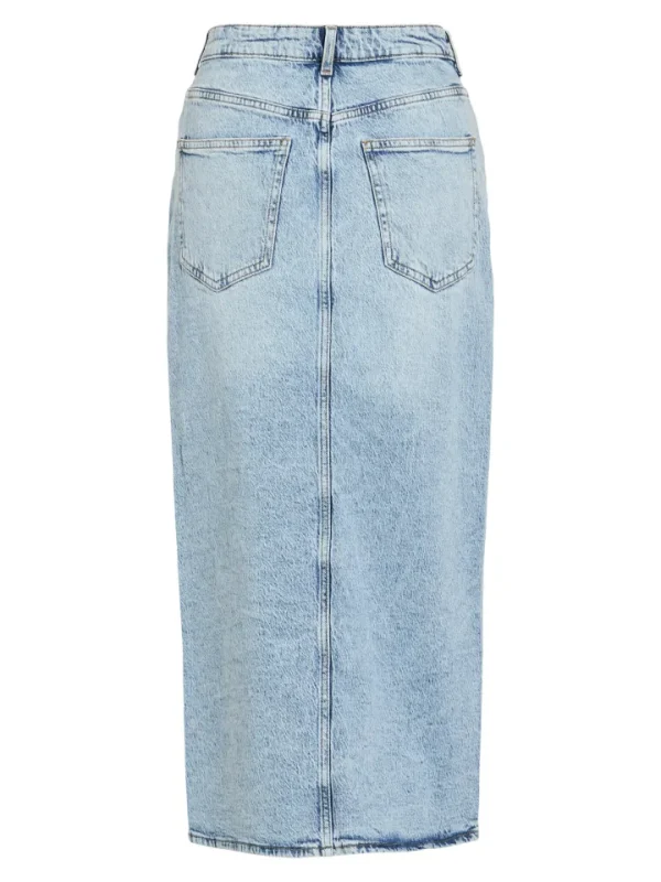 Vila Skirts<Julia Midi Denim Skirt (Light Blue)