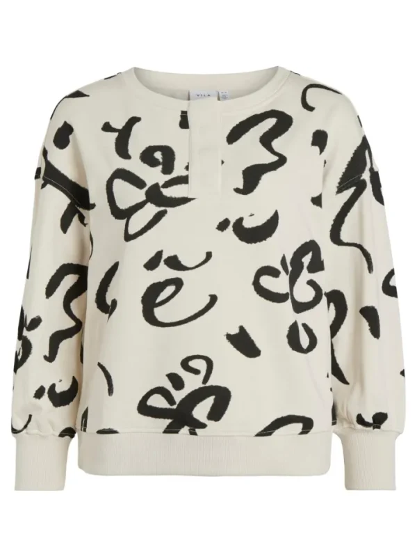 Vila Jumpers & Cardigans<July Sweatshirt (Birch/Black)