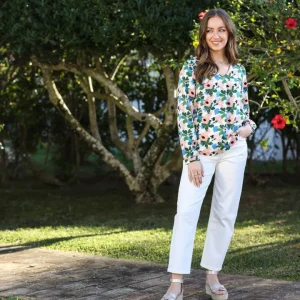 Rant & Rave Jeans<KAITLYN MOM JEAN REGULAR LEG (SOFT WHITE)