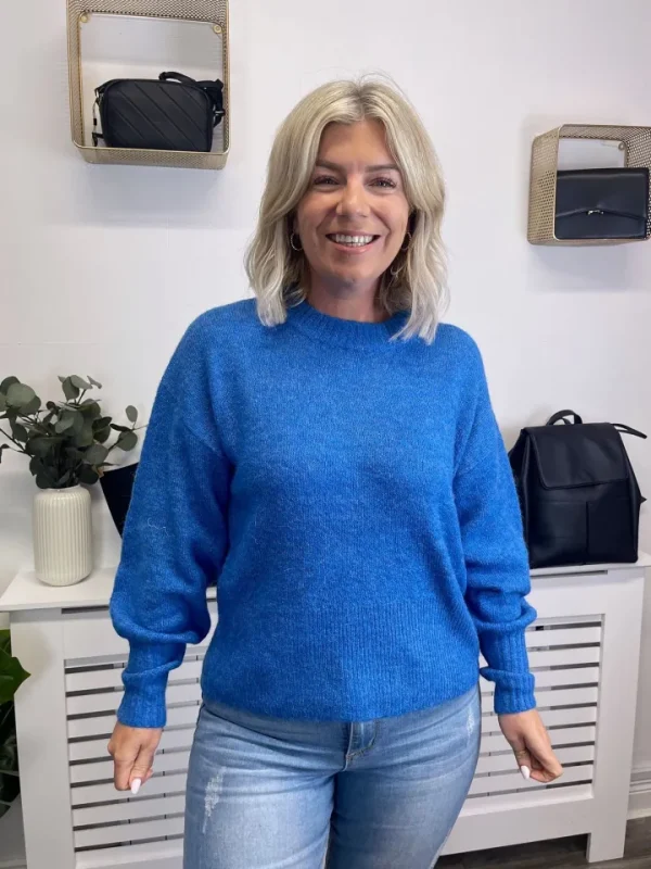 Ichi Jumpers & Cardigans<Kamara Jumper (Blue)