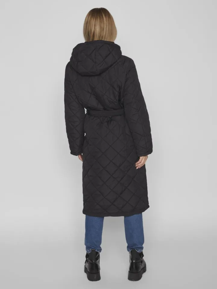 kante_quilted_long_coat_b_4.webp Vila Coats<KANTE QUILTED LONG COAT (BLACK)