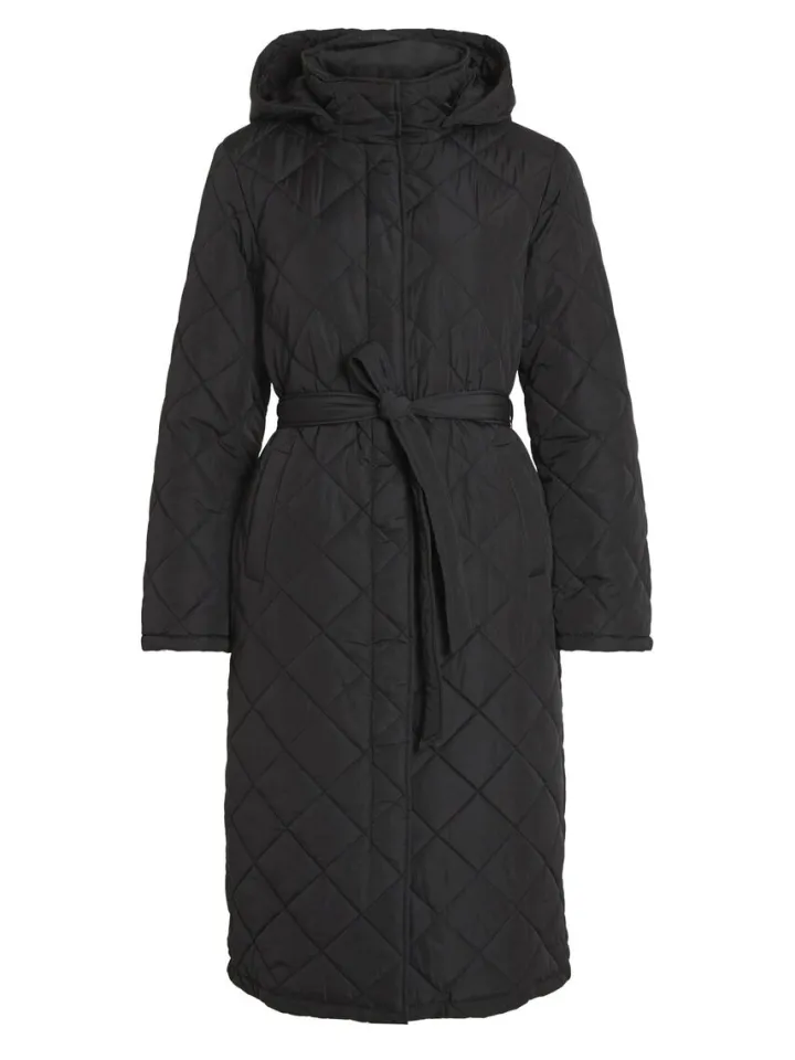 kante_quilted_long_coat_b_5.webp Vila Coats<KANTE QUILTED LONG COAT (BLACK)