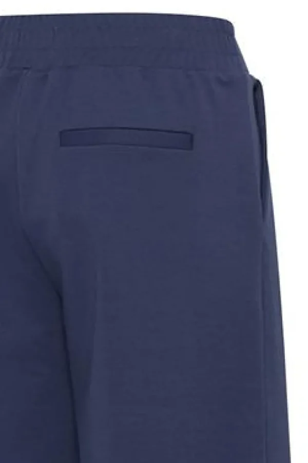 Ichi Pants<Kate Cropped Wide Leg Pants (Medieval Blue)