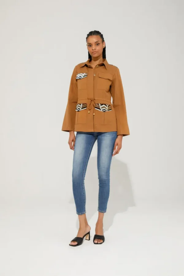 GoaGoa Jackets<Kate Embellished Jacket (Brown)
