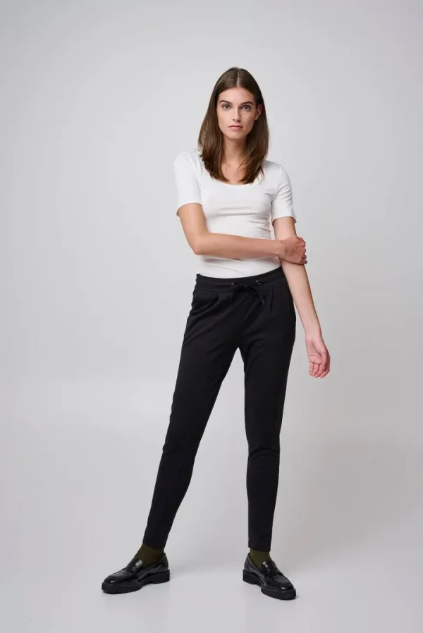 Ichi Pants<Kate Long Jersey Joggers (Black)