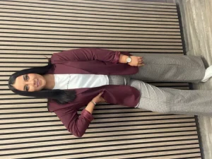 Ichi Pants<KATE PLAID TROUSERS (SAND)
