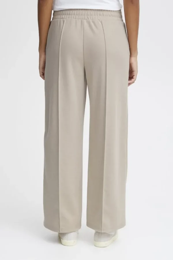 Ichi Pants<KATE WIDE LEG TROUSERS (DOESKIN)