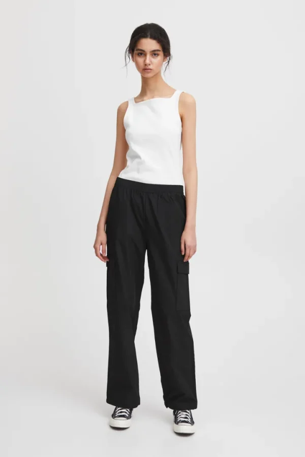 Ichi Pants<KECIA CARGO PANTS (BLACK)