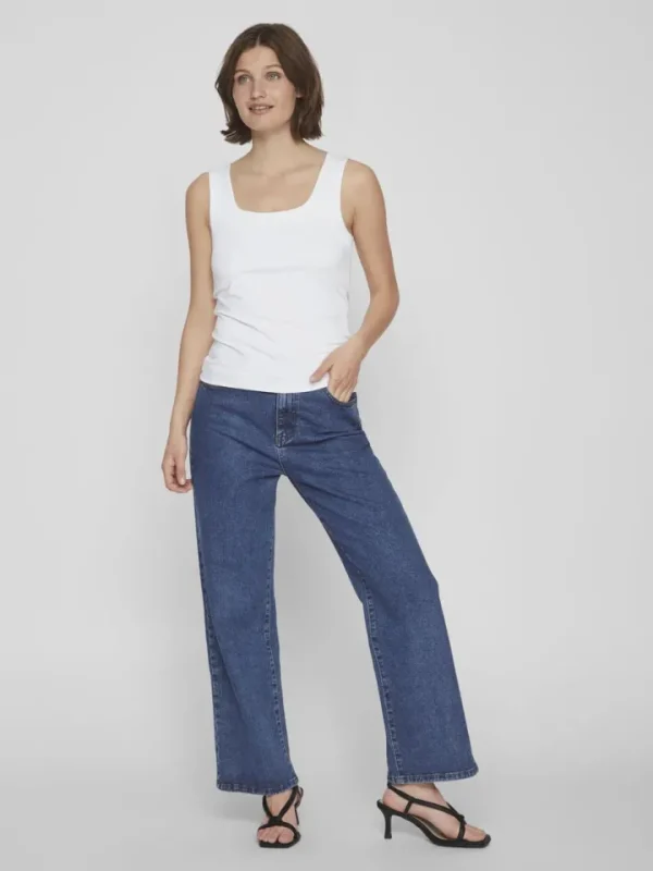 Vila Camis & Vests<Kennza O-Neck Tank Top (Optical Snow)