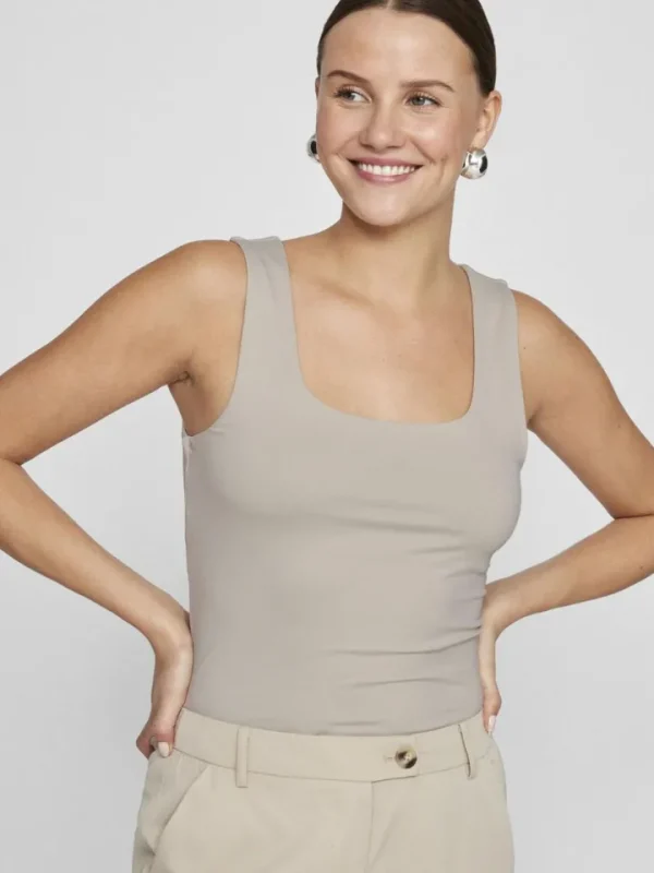 Vila Camis & Vests<Kennza O-Neck Tank Top (Silver Grey)