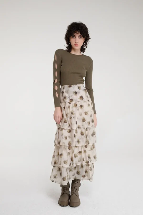 GoaGoa Occasionwear | Skirts<Lait Skirt (/Brown)