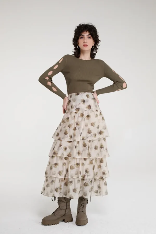 GoaGoa Occasionwear | Skirts<Lait Skirt (/Brown)