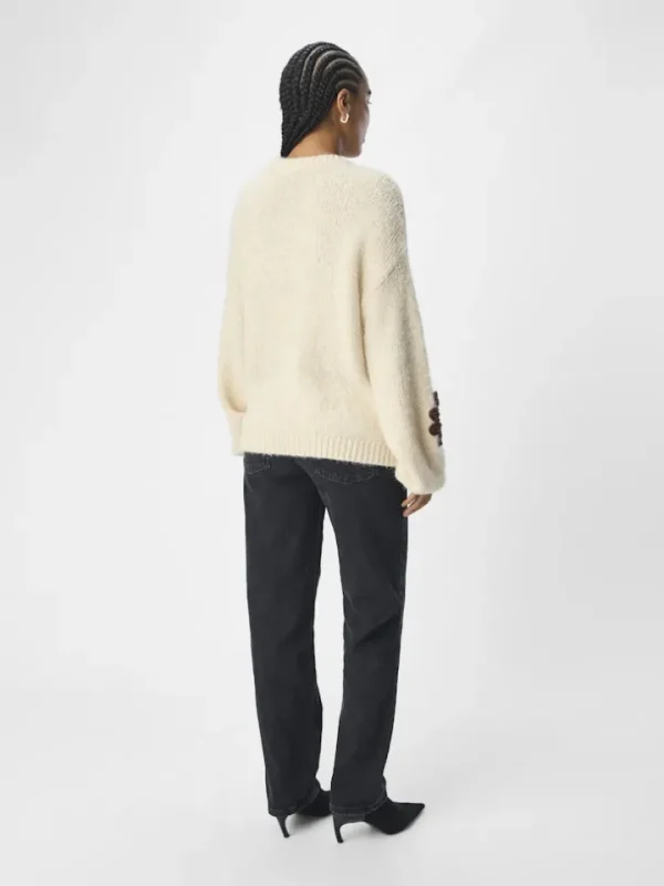 Object Jumpers & Cardigans<Lania Knit Jumper (Sandshell/Flowers)