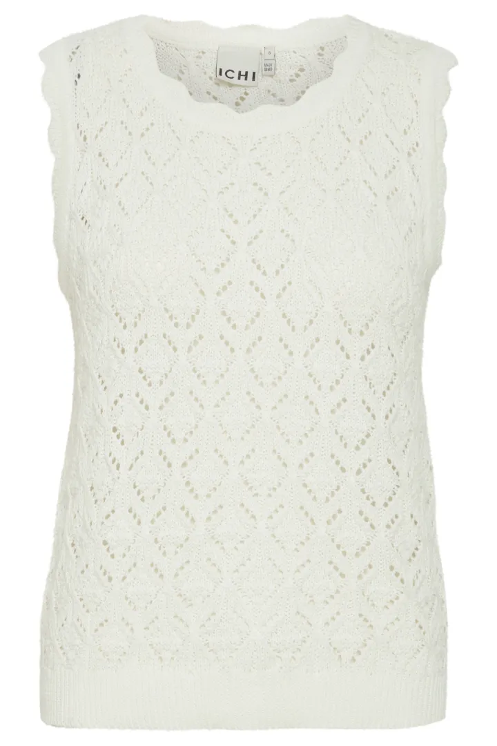launa_sleeveless_knitted__1.webp Ichi Jumpers & Cardigans<LAUNA SLEEVELESS KNITTED JUMPER (CLOUD DANCER)