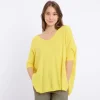 Artlove Jumpers & Cardigans<LAURINA SHORT SLEEVED JUMPER (YELLOW)