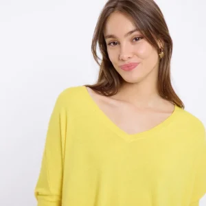 Artlove Jumpers & Cardigans<LAURINA SHORT SLEEVED JUMPER (YELLOW)