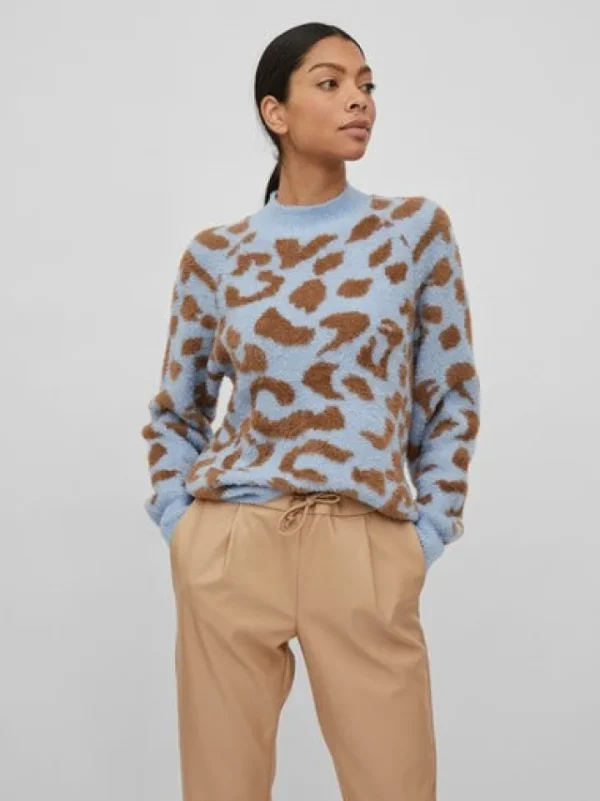 Vila Jumpers & Cardigans<Leo Knit Jumper (Blue)