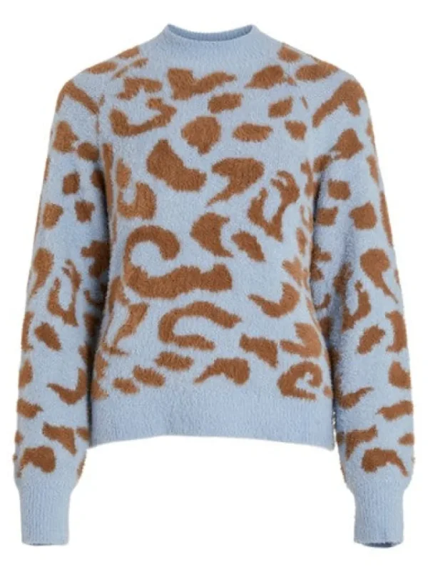 Vila Jumpers & Cardigans<Leo Knit Jumper (Blue)