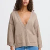 Ichi Jumpers & Cardigans<Lia Cardigan (String Melange)