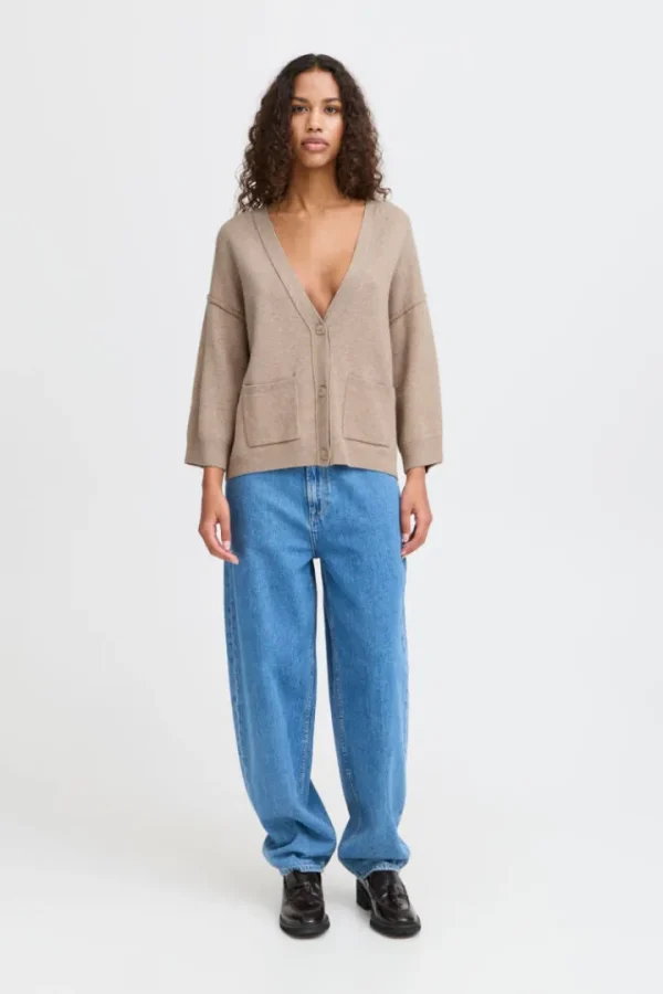Ichi Jumpers & Cardigans<Lia Cardigan (String Melange)