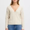 Ichi Jumpers & Cardigans<Liana Cardigan (Almond Milk)