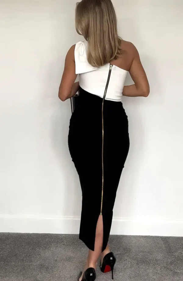 Vesper Occasionwear<LIBBY MIDAXI DRESS (MONOCHROME)