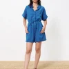 Frnch Shorts & Playsuits | Pants<Lily Playsuit (Electric )