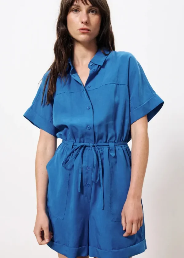 Frnch Shorts & Playsuits | Pants<Lily Playsuit (Electric )