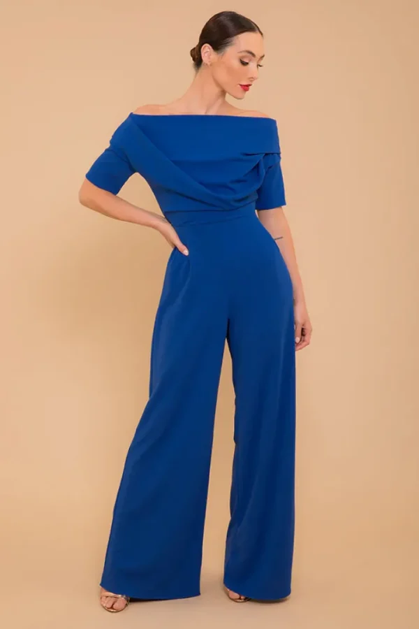 Atom Jumpsuits | Occasionwear<LIMA CREPE JUMPSUIT (COBALT)