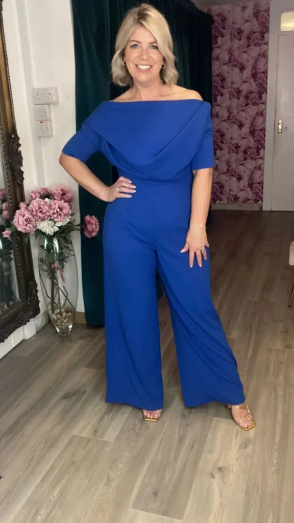 Atom Jumpsuits | Occasionwear<LIMA CREPE JUMPSUIT (COBALT)