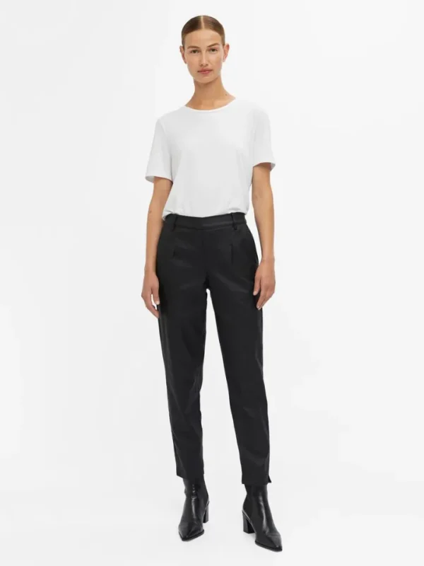 Object Pants<Lisa Coated Pants (Black)