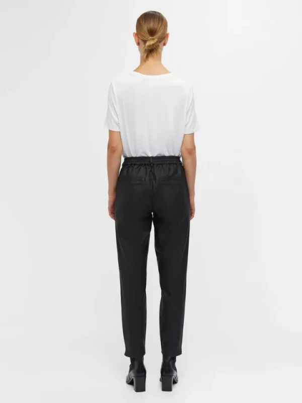 Object Pants<Lisa Coated Pants (Black)