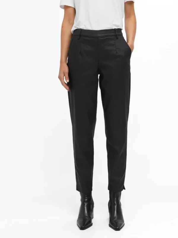 Object Pants<Lisa Coated Pants (Black)