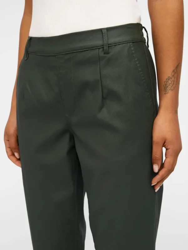 Object Pants<LISA COATED PANTS (DUFFLE BAG GREEN)