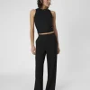 Object Pants<Lissey Wide Leg Pants (Black)