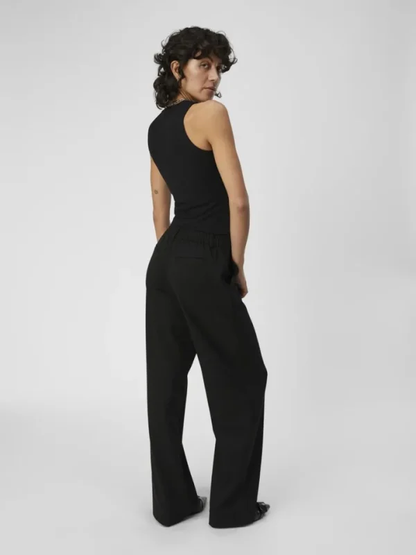 Object Pants<Lissey Wide Leg Pants (Black)