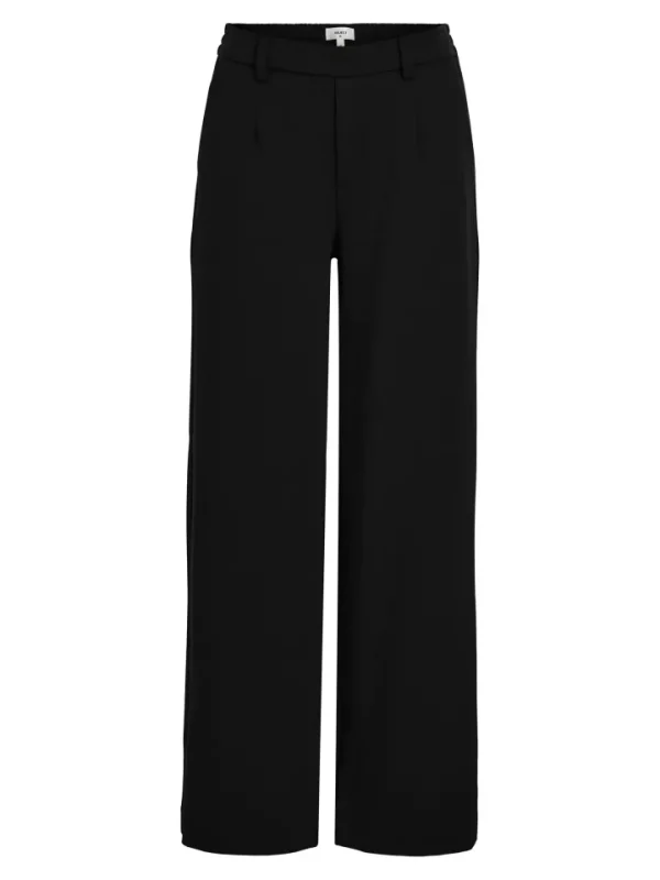 Object Pants<Lissey Wide Leg Pants (Black)