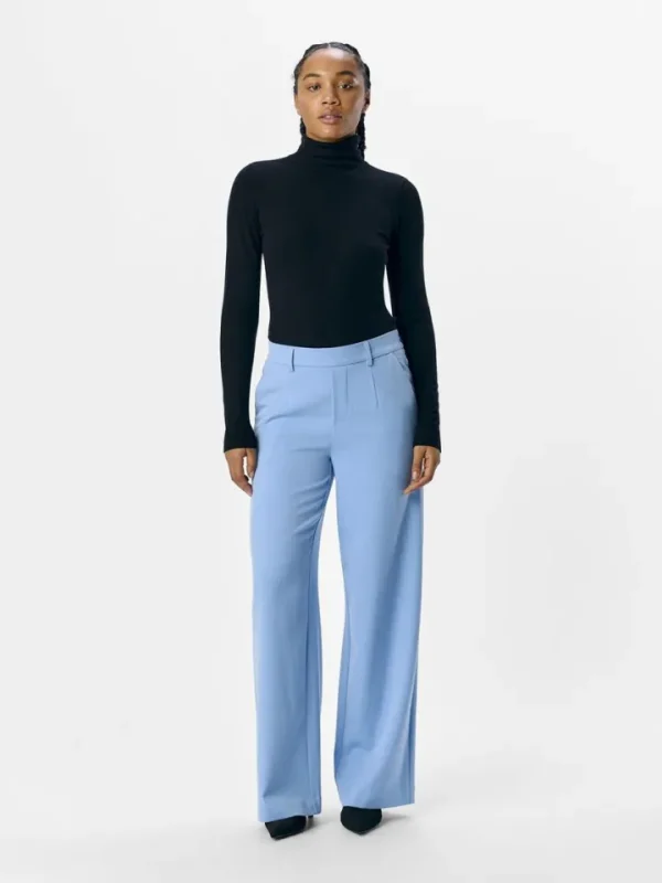 Object Pants<Lissey Wide Leg Pants (Cornflower )