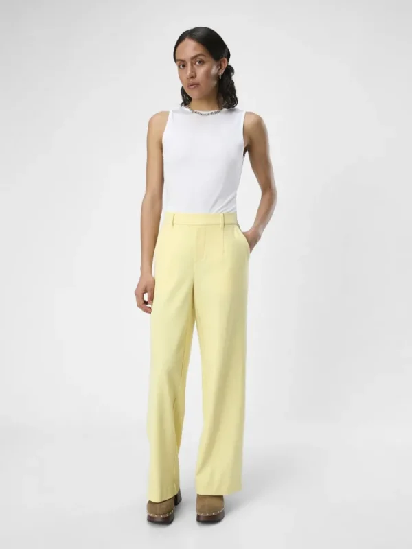 Object Pants<Lissey Wide Leg Pants (Lemon)