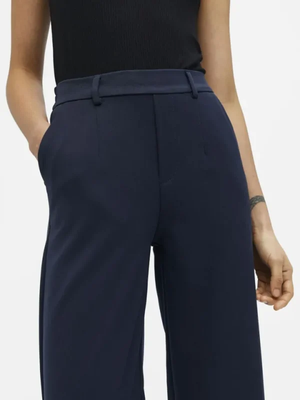 Object Pants<Lissey Wide Leg Pants (Navy)