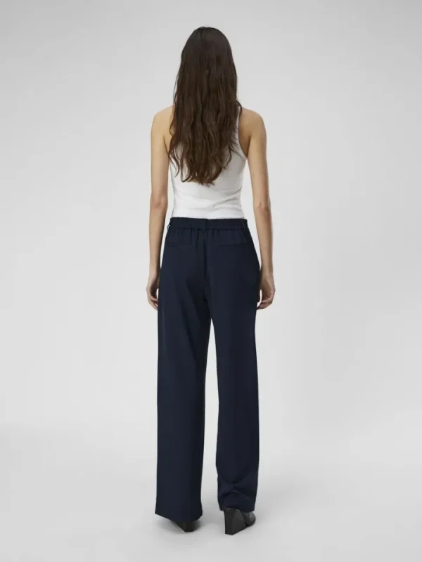 Object Pants<Lissey Wide Leg Pants (Navy)