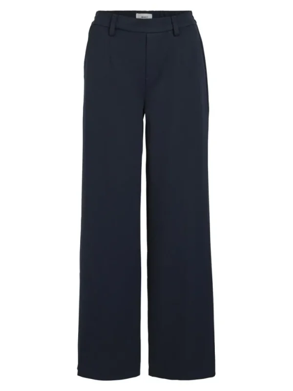 Object Pants<Lissey Wide Leg Pants (Navy)